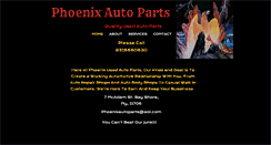 Desktop Screenshot of phoenixautoparts.com