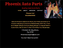 Tablet Screenshot of phoenixautoparts.com